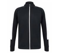 Finden & Hales Mens Contrast Panel Knitted Tracksuit Top RW10102