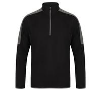 Finden & Hales Mens Contrast Panel Quarter Zip Midlayer RW9578
