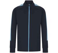 Finden & Hales Men's Knitted Tracksuit Top in Mid Navy | Size: 5XL Finden & Hales Mid Navy 5XL