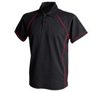 Finden & Hales Mens Piped Performance Polo Shirt / N/A N/A PC6347