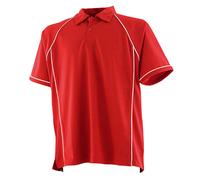 Finden & Hales Mens Piped Performance Polo Shirt / N/A N/A PC6347