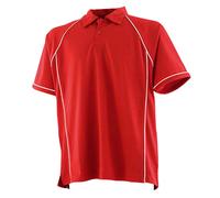 Finden & Hales Mens Piped Performance Polo Shirt PC6347