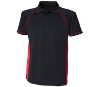 Finden & Hales Panel Performance Polo LV310 - Adults Short Sleeve Sports T-Shirt