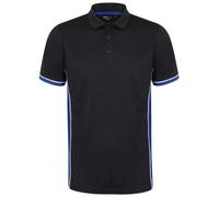 Finden & Hales Panel polo - Dyed-to-match buttons with contrast stitching