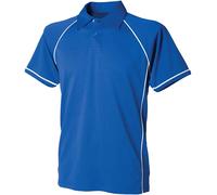 Finden + Hales Performance Breathable Contrast Piped Short Sleeve Polo Shirt