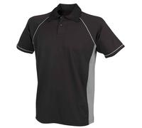 Finden + Hales Performance Breathable Contrast Piped Short Sleeve Polo Shirt