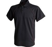 Finden + Hales Performance Breathable Contrast Piped Short Sleeve Polo Shirt