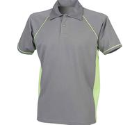 Finden + Hales Performance Breathable Contrast Piped Short Sleeve Polo Shirt