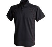 Finden + Hales Performance Breathable Contrast Piped Short Sleeve Polo Shirt