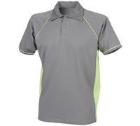 Finden & Hales Piped Performance Polo LV370- Short Sleeve Fitness Collar T-Shirt