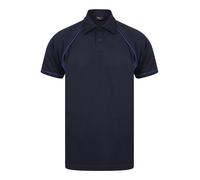 Finden & Hales Piped Performance Polo LV370- Short Sleeve Fitness Collar T-Shirt