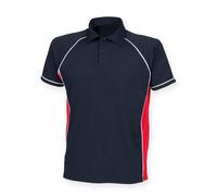 Finden Hales Piped Performance Polo Navy Red White CoolPlus Sports Fit