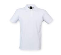 Finden & Hales Piped Performance Polo - White/White
