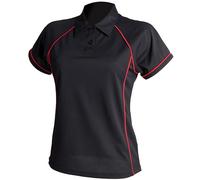 Finden Hales Women's Piped Performance Polo CoolPlus Wicking Sports Fit