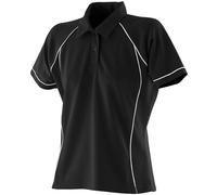 Finden & Hales Women's Piped Performance Polo LV371 - Ladies Short Sleeves Tee