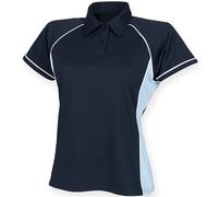 Finden & Hales Women's Piped Performance Polo LV371 - Ladies Short Sleeves Tee
