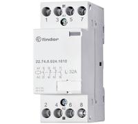 Finder 22.34.0.230.4620 DIN contactor 230V AC/DC 25A dual NO/NC co...
