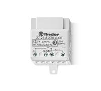 Finder 27218230000 Series 27 Relay 10A Unipolar Switch, 1NO, AC, 50/60Hz, Standard, 230V, Socket, with Limitator Power Coil