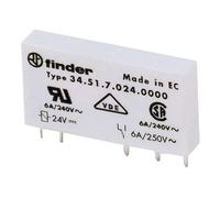 Finder 34.51.7.005.0010 PCB Mount Relay 5VDC 6A 1CO SPDT