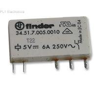 FINDER - 34.51.7.005.0010 - RELAY, SPCO, 6A, 5VDC, PCB