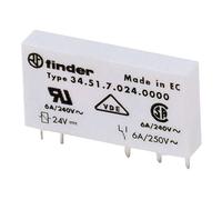 Finder 34.51.7.012.5010 PCB Mount Relay 12VDC 6A SPDT
