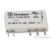 FINDER 34.51.7.024.0010 RELAY, SPCO, 6A, 24VDC, PCB