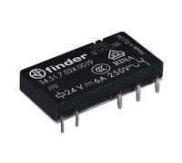Finder 34.51.7.024.0019 PCB Relay 24V DC 6A 1 change-over contact