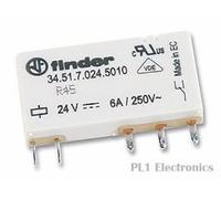 FINDER 34.51.7.024.5010 General Purpose Relay, 34 Series, SPDT, 24 VDC, 6