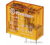 FINDER 40.51.9.024.0000 Relay, Plug In, 40 Series, Miniature, SPDT, 24 VDC