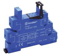 Finder 93.02.7.024 Relay Socket LED EMC suppression DIN Rail blue
