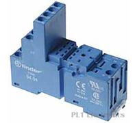 FINDER 94.04 RELAY SOCKET, DIN RAIL, 250V, 10A, BLUE New