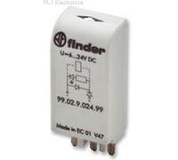 FINDER - 99.02.0.230.98 - MODULE, VARISTOR + LED, 110-220VAC/DC