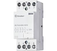 Finder 22.74.0.024.1310 contactor 4-pole 24V DC/AC 32A high-temp s...