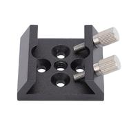 Finder Scope Dovetail Mounting Base Aluminum Alloy, Telescope Bracket with M4 and 1/4 Inch Threaded Holes for Guide Scope Star Pointer Optical Accessories
