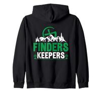 Finders Keepers Geocaching Mountain Adventure Zip Hoodie