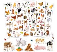 FindFunFine Farm Animals Stickers 860+ Farm Animal Barnyard Stickers Party Favors Gifts Adhesive Decor for Scrapbook Calendar Planner Gift Wrap Decor