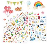 FindFunFine Planner Stickers Monthly Daily Planners Celebrations Planner Stickers for Calendar Decorating Vintage Holiday Seasonal Happy Scrapbook Stickers Calendar Journaling Stickers Gifts