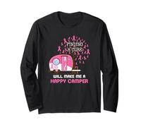Finding A Cure Will Make Me A Happy Camper Long Sleeve T-Shirt