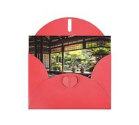 Finding a place of purity Red Patterns greeting card 6x4 inches with envelope, covering birthdays, weddings and other occasions