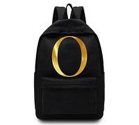 FINDING CASE Basics Backpack/Daypack with Padded Shoulder Straps, Side Pockets Hiking Daypack Walking Rucksack Foldable Camping for Water Bottle and Laptop Sleeve, (Gold O)