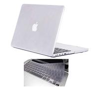 FINDING CASE BUNDLE 2 In 1 Glossy Crystal Hard Case For Macbook Pro 15" with retina Display (NO CD-ROM) A1398,15.4” Case + UK/EU layout Silicone Keyboard Cover (crystal Clear)