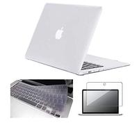 FINDING CASE Bundle Rubberized 3 In 1 Matte Hard Shell Case Cover for Macbook Air 13 inch A1369 / A1466,13.3” Hard Case Cover + Silicone Keyboard Skin + Screen Protector Film Crystal Clear