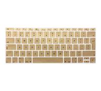 FINDING CASE EU/UK Apple keyboard skin cover Compatible MacBook Pro 13 Inch A1708 2017/2016 Release (No Touch Bar) & New MacBook 12 Inch A1534-Adhesive Premium Ultra Thin Keyboard Cover (Gold)
