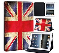 FINDING CASE Fit Apple iPad 2/3/4 Tablet - Printed PU Flip Leather Smart Lightweight Shell Stand Cover Case for iPad 2 iPad 3 iPad 4 (vintage union jack)