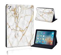 FINDING CASE Fit Apple iPad Air/Air 2 / Pro 9.7" Tablet - Printed PU Flip Leather Smart Lightweight Shell Stand Cover Case for iPad Air/Air 2 / Pro 9.7" (iPad Air/Air 2 / Pro 9.7", gold vein marble)