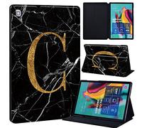 FINDING CASE Fit Samsung Galaxy Tab S5e 10.5 Leather Cover 2019 SM-T720 / T725, PU Flip Leather Smart Lightweight Shell Stand Cover Case for Samsung Galaxy Tab S5e 10.5 2019 (blackmarbleC)