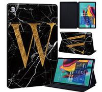 FINDING CASE Fit Samsung Galaxy Tab S5e 10.5 Leather Cover 2019 SM-T720 / T725, PU Flip Leather Smart Lightweight Shell Stand Cover Case for Samsung Galaxy Tab S5e 10.5 2019 (blackmarbleW)