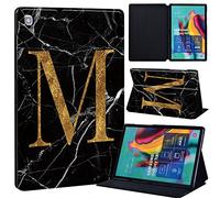 FINDING CASE Fit Samsung Galaxy Tab S5e 10.5 Leather Cover 2019 SM-T720 / T725, PU Flip Leather Smart Lightweight Shell Stand Cover Case for Samsung Galaxy Tab S5e 10.5 2019 (blackmarbleM)