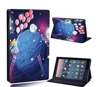 FINDING CASE For Amazon Fire HD 10 (5th/7th/9th Gen) Tablet - Printed PU Flip Leather Smart Lightweight Shell Stand Cover Case for Fire HD 10 (5th/7th/9th Gen) (fantasy planet)