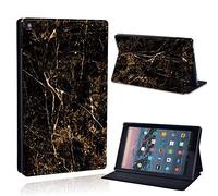 FINDING CASE For Amazon Fire HD 10 (7th gen 2017) Tablet - Printed PU Flip Leather Smart Lightweight Shell Stand Cover Case for Fire HD 10 (7th gen 2017) (saint laurent marble)